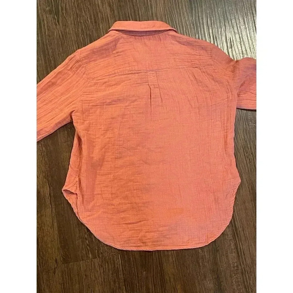 Anthropology Pilcro Woman’s Pink Button Down Long Sleeve Collard Blouse Top Xs‎ - Picture 3 of 8